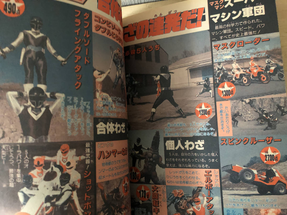 小学館 てれびくん 1987年 9月号 光戦隊マスクマン 仮面ライダーBLACK