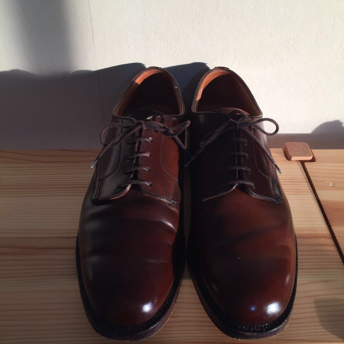 Crockett&Jones stirling cordovan dark brown leather sole 7E 228 