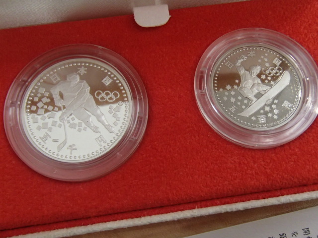 お買い得，セール 長野オリンピック冬季競技大会記念貨幣 プルーフ 5000円 500円 #29284