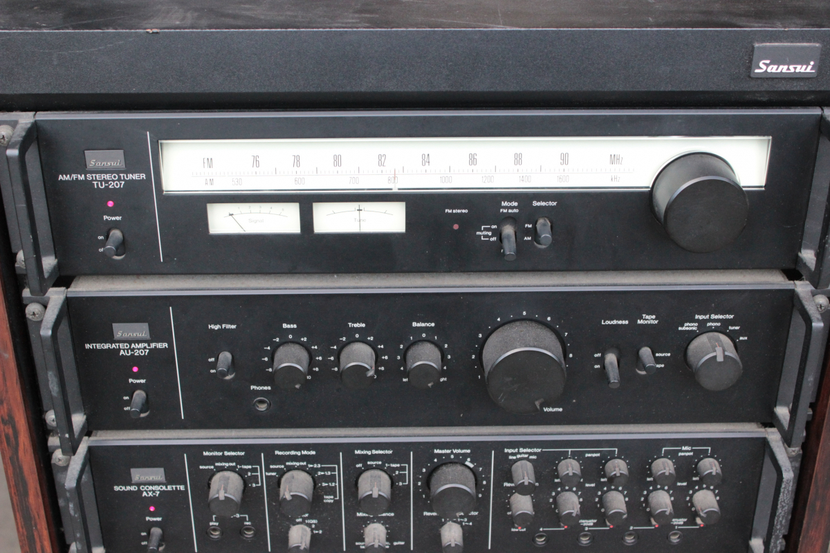 38XOO サンスイ SANSUI アンプ AU-207・チューナーTU-207 SC-1 AX-7
