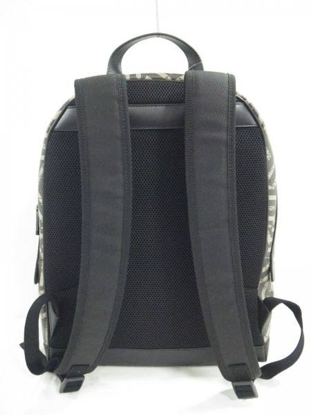 グッチ GUCCI リュックサック 406370 GGカレイド PVC(塩化ビニール)×レザー 黒×ベージュ×ブラウン 新品同様 バッグ