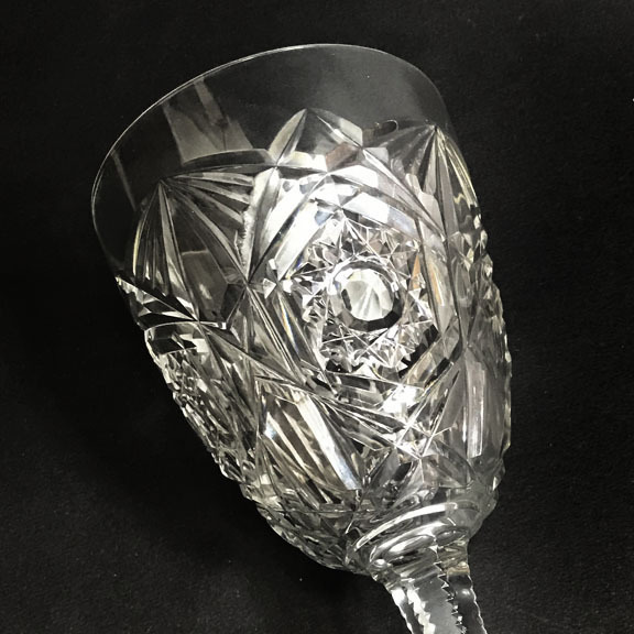 602 BACCARAT オールドバカラ ラグニーLAGNY カラフ 黄色被せ バカラ