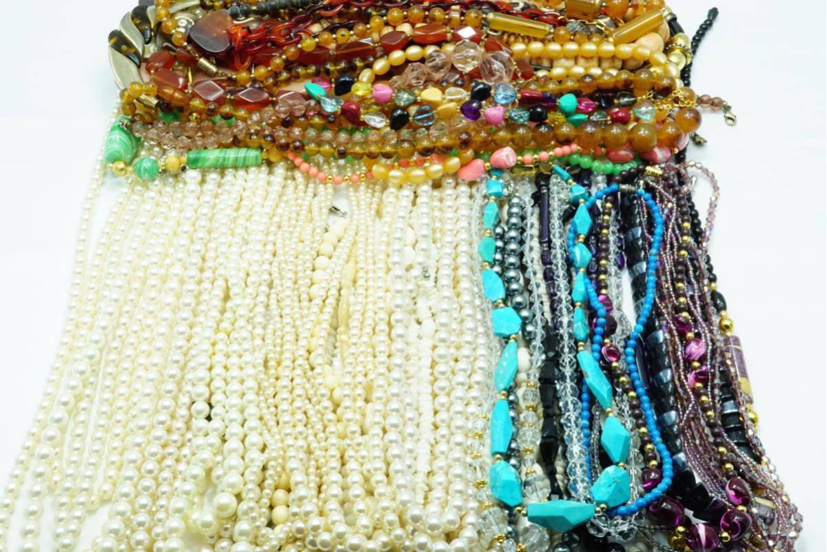 90 ヴィンテージネックレス アクセサリー まとめて50点セット 大量 お 