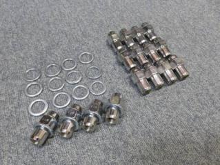 新品 M12-1.25 ストレートナット ワッシャー 16 SSR 旧車 ビンテージ 