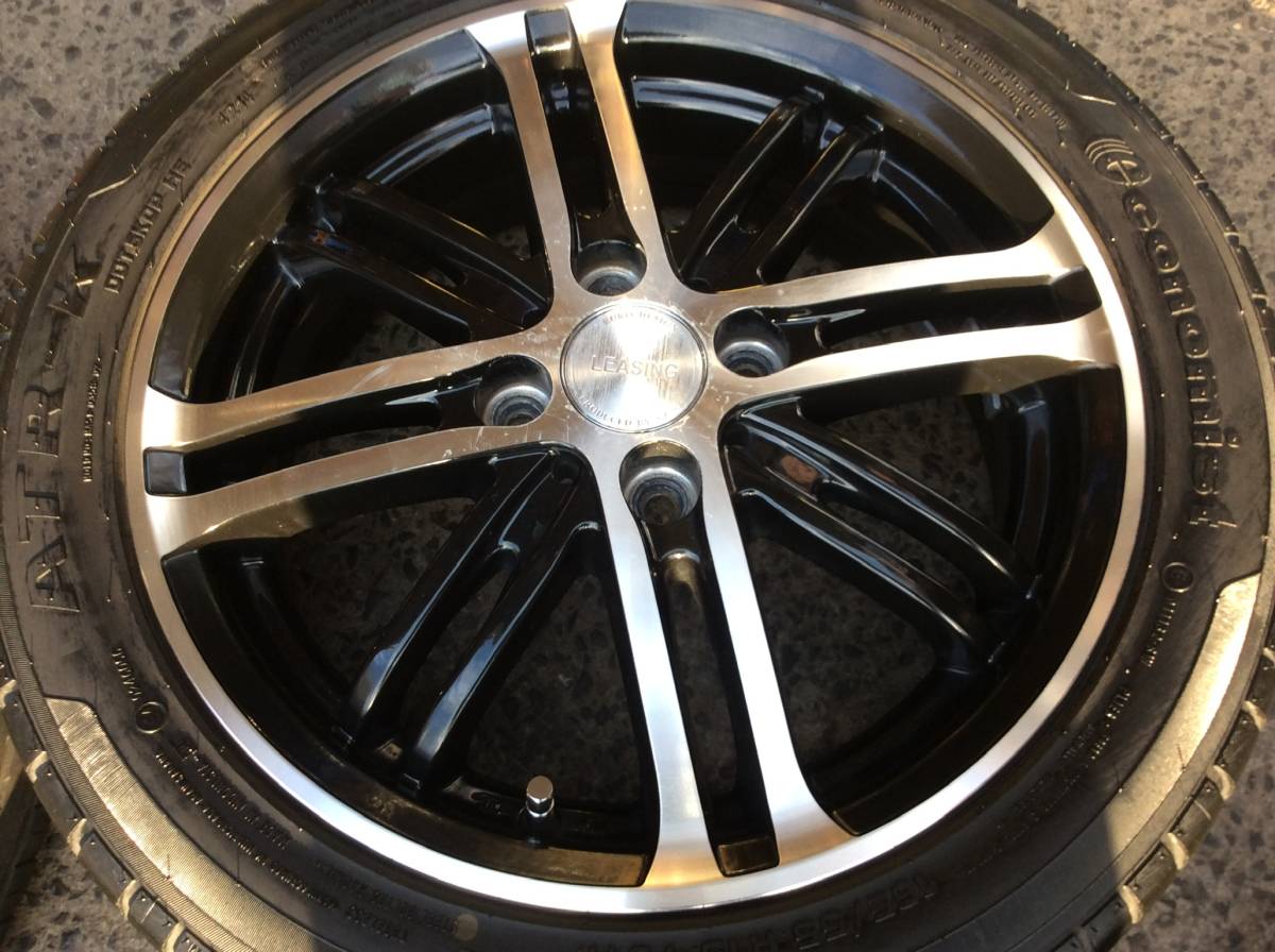 車 【専用】24年製タイヤ 165/55R15 日産純正 夏タイヤホイール4本セット