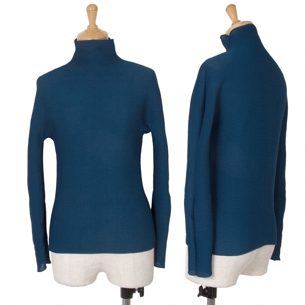 イッセイミヤケミーISSEY MIYAKE me ブロックプリーツハイネック