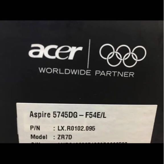 ジャンク品 Acer aspire 5745DG-F54E/L
