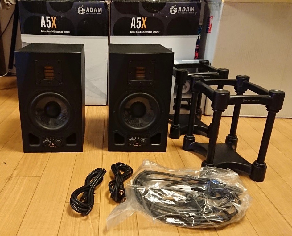 ADAM A5X ペア モニタースピーカー スタンドセット ADAM ペア Audio