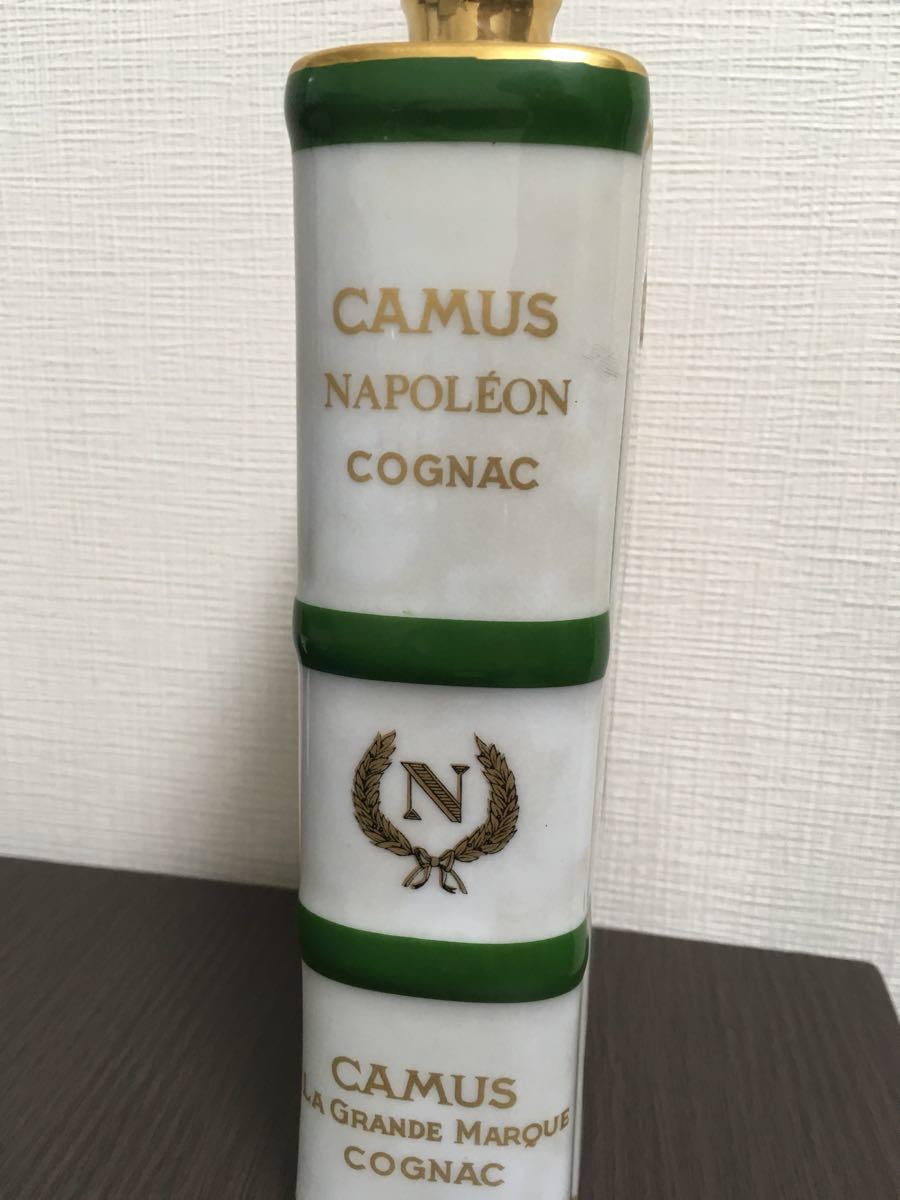 古酒]コニャック カミュ ナポレオン 陶器ブック 金 未開栓 未開栓_古酒 ◇