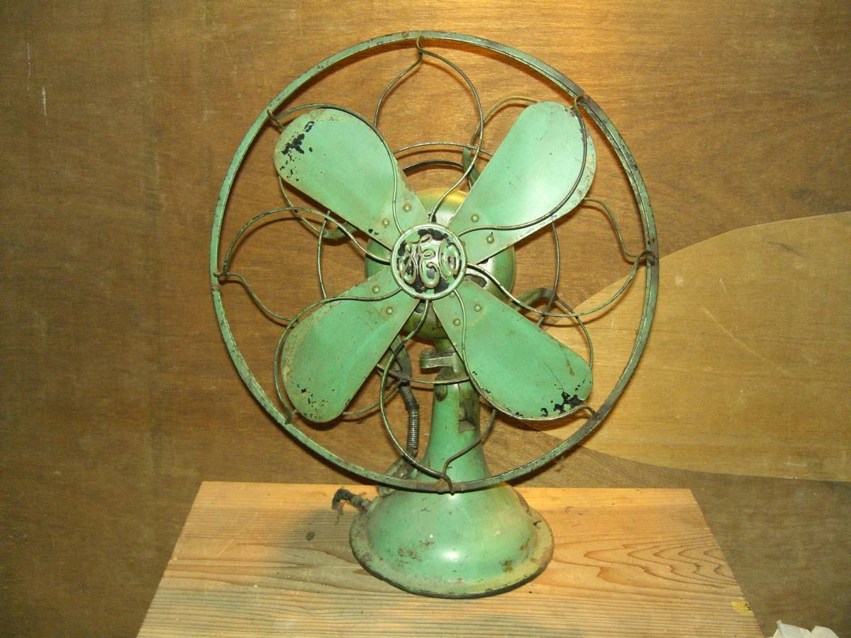 AC60 芝浦電気C−7032扇風機 鉄羽4枚 動作品 昭和アンティーク レトロ