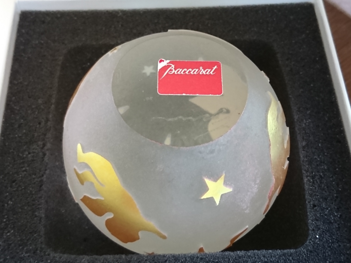バカラ ペーパーウェイト ハート クリスタル Baccarat ペーパー