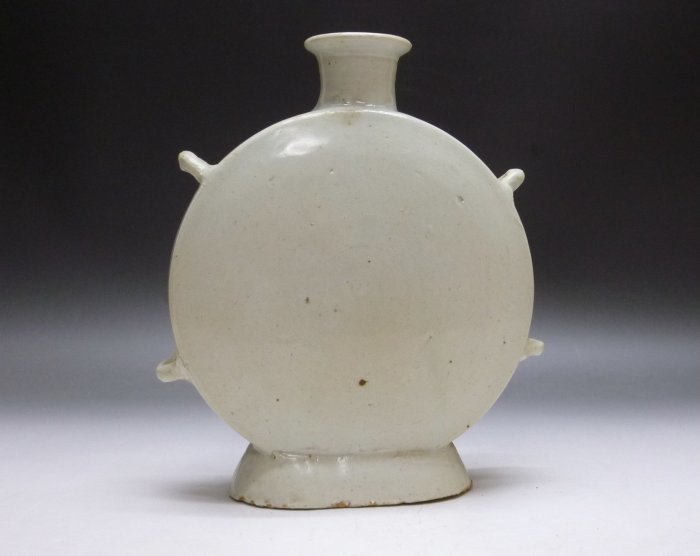 韓国美術 李朝時代 青白磁 JUN041 李朝紙縒壺 朝鮮美術 古民芸