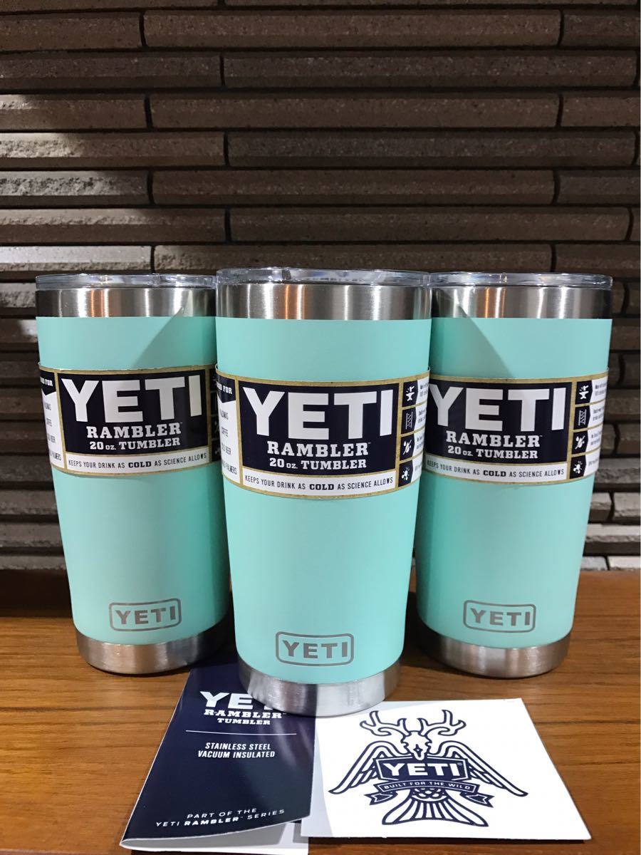 YETI☆イエティ☆20ozタンブラー☆3個セット☆ライトグリーン&おまけ付き