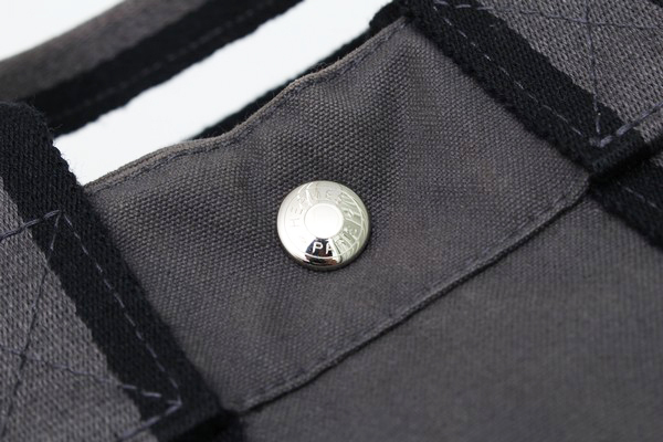 1円～ HERMES エルメス フールトゥ PM トート バッグ グレー ブラック ユニセックス