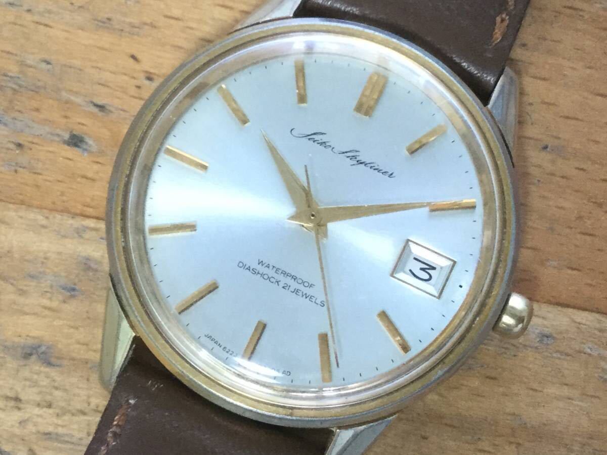 セイコー 21石 Calendar SEIKO スカイライナー w-31739 1963年製 Ref 