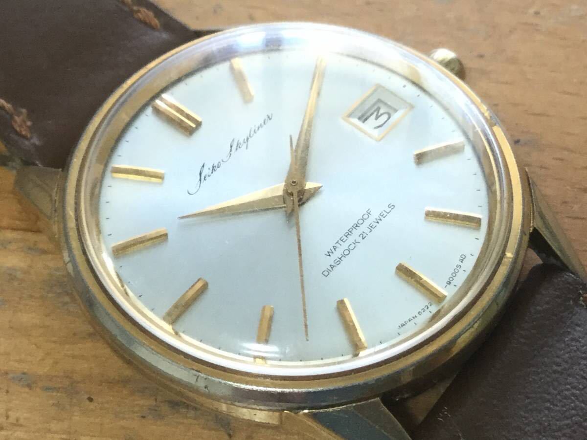 セイコー 21石 Calendar SEIKO スカイライナー w-31739 1963年製 Ref