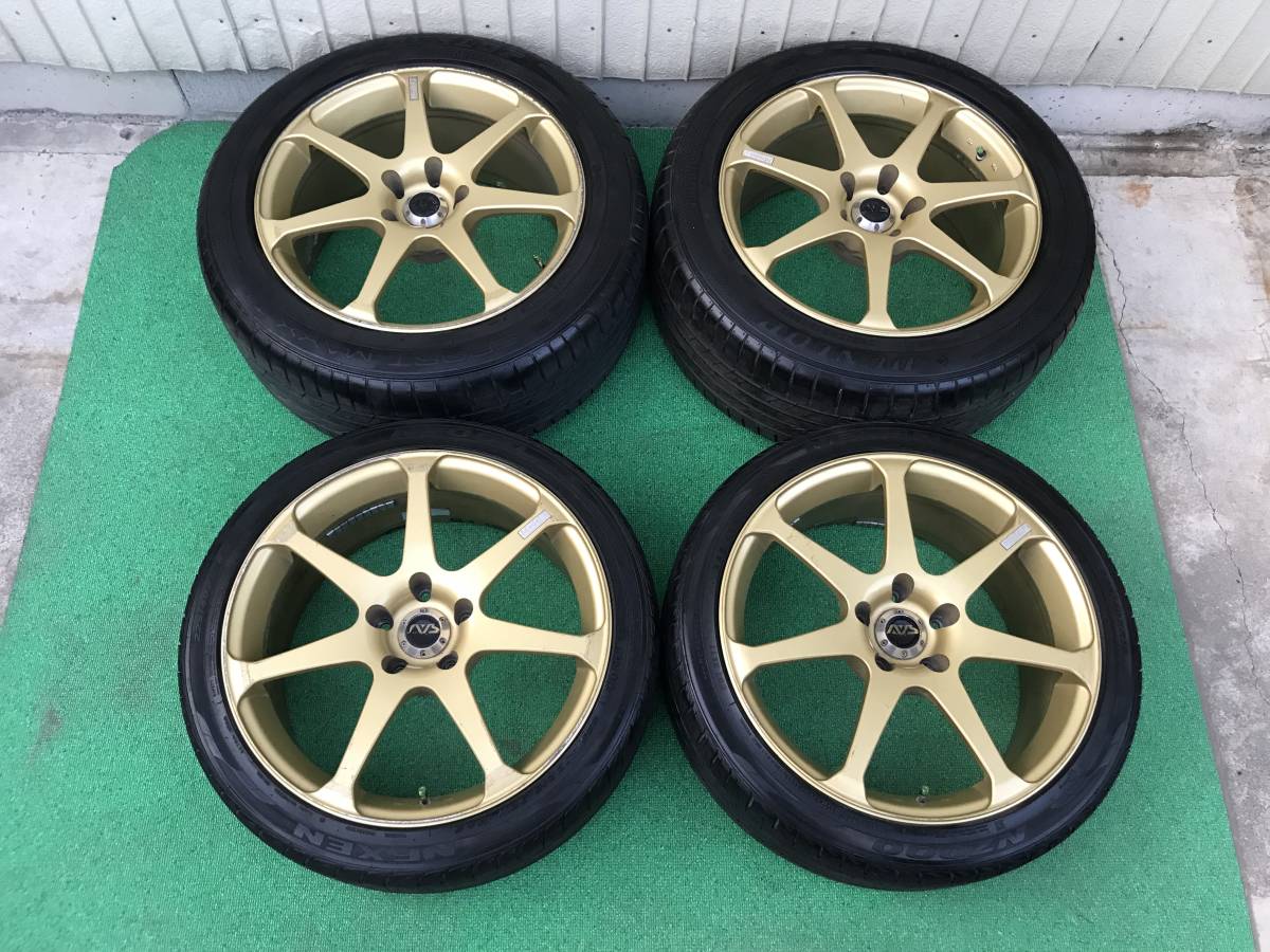 AVS Model7 (モデル7) ゴールド 18インチタイヤ・ホイール 4本 8J+40 