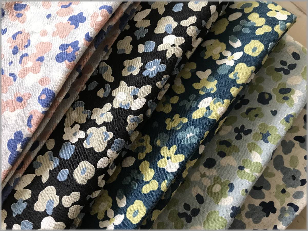 mets★計14m*綿麻シーチング*ハギレ14枚セット*コットンリネン6 数量5から 生地 『mOmen-t Morning スウェイ $60