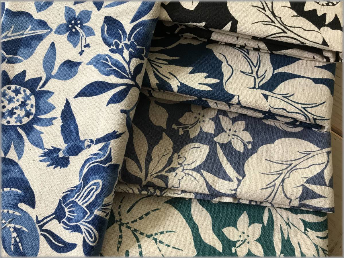 mets★計14m*綿麻シーチング*ハギレ14枚セット*コットンリネン6 数量5から 生地 『mOmen-t Morning スウェイ $60