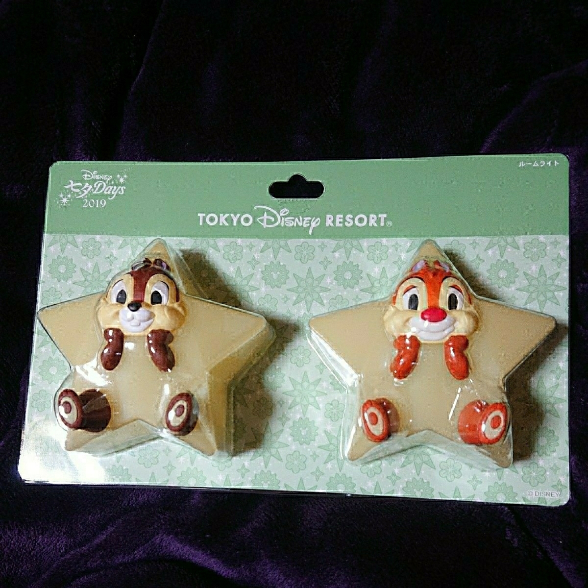 ディズニー七夕DAYS2019★チップ&デールルームライト★完売品東京ディズニーランドディズニーシーミッキーミニー_2
