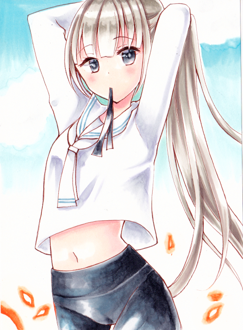 同人手描きイラスト スパッツ少女 オリジナル B6 手描きイラスト 売買されたオークション情報 Yahooの商品情報をアーカイブ公開 オークファン Aucfan Com