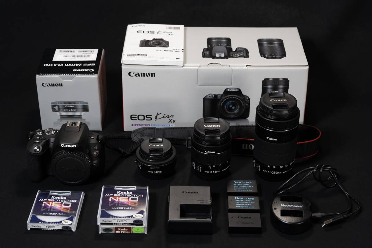 Kiss EOS ダブルズームキット X9 Canon | キヤノン ブラック デジタル 