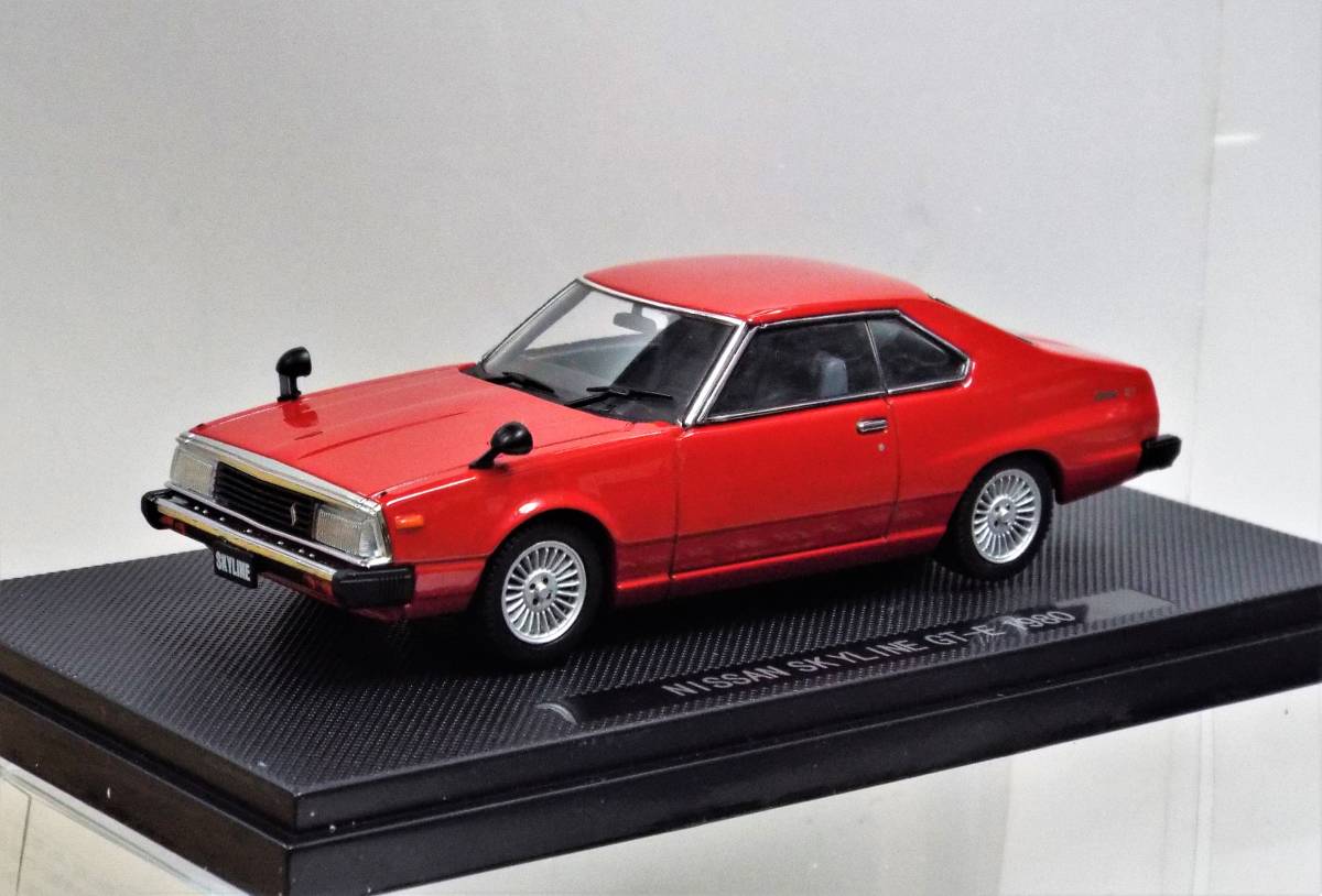 超激得，高品質 エブロ 1/43 日産 スカイライン 2000 GT-E C210 2ドアHT 1980年 レッドのダイキャスト製ミニカー(乗用車)｜売買されたオークション情報、yahooの商品情報をアーカイブ公開 - オークファン 乗用車