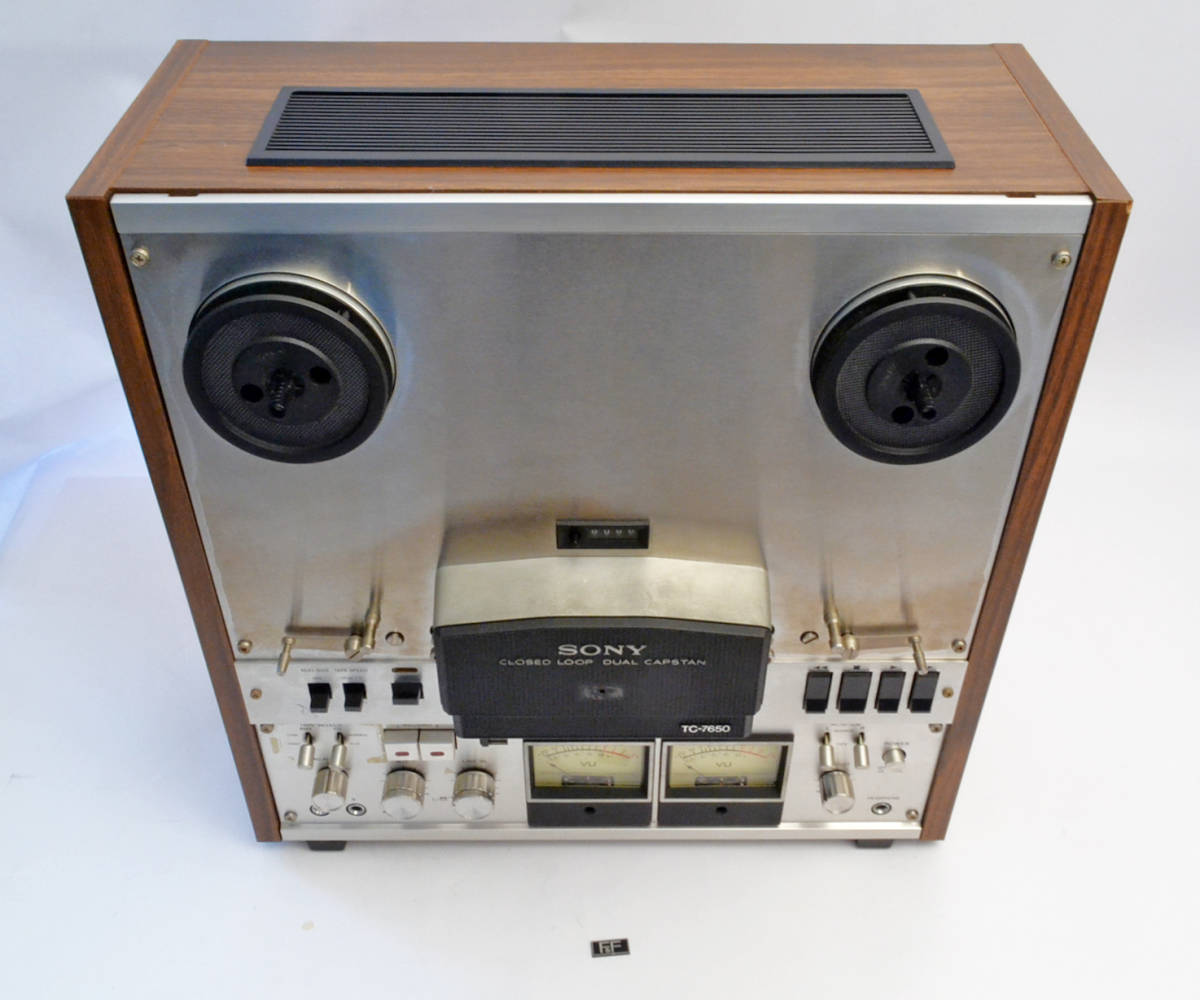 ys357 現状品 元箱有り SONY ソニー オープンリールデッキ TC-7650 リール BASF R-11A 付き ш