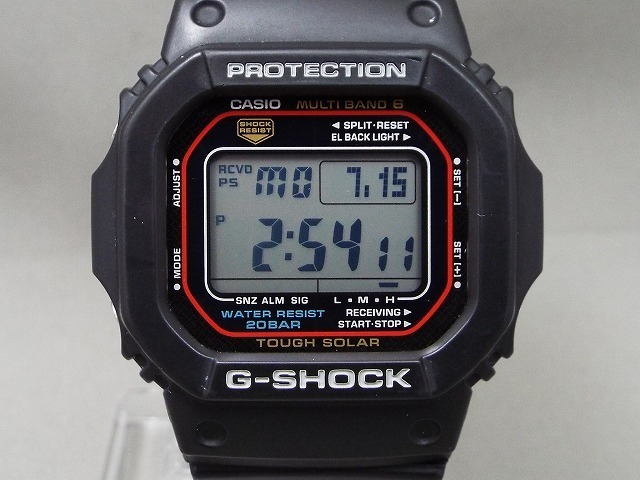 良品! CASIO/カシオ G-SHOCK マルチバンド6/電波ソーラー デジタル