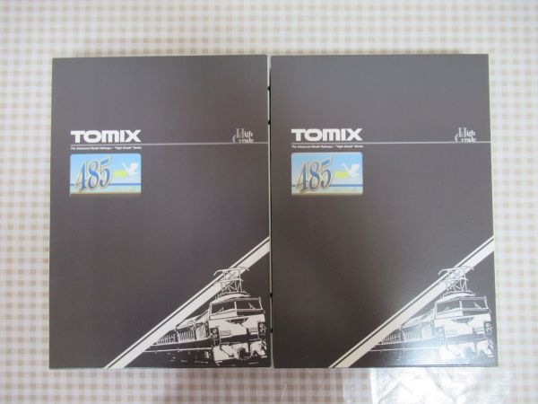 【送M】1円～ 美品 試走のみ TOMIX 98215 98217 JR 485系特急電車 上沼垂色・白鳥 基本セットA 増結セット Nゲージ