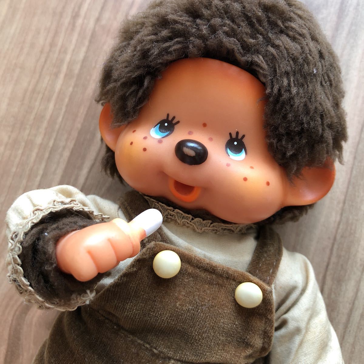 希少美品！おしゃぶりモンチッチ 3体セット 昭和レトロ ぬいぐるみ 服