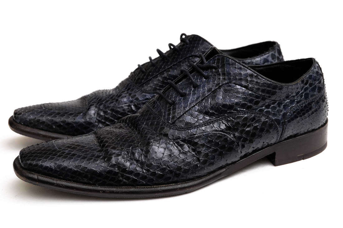 DOLCE&GABBANA ドルガバ ビジネスシューズ CA0673 2081 Uチップ UK6.5 イタリア製 メンズ パイソンレザー 革 s8304 ビジネスシューズ ドルガバ シューズ ラクマ ドレス⁄ビジネス 全サイズお問い合わせ下さい