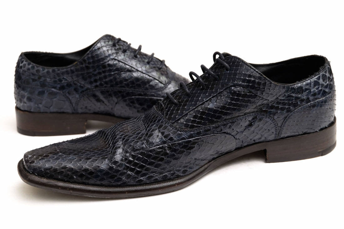 DOLCE&GABBANA ドルガバ ビジネスシューズ CA0673 2081 Uチップ UK6.5 イタリア製 メンズ パイソンレザー 革 s8304 ビジネスシューズ ドルガバ シューズ ラクマ ドレス⁄ビジネス 全サイズお問い合わせ下さい