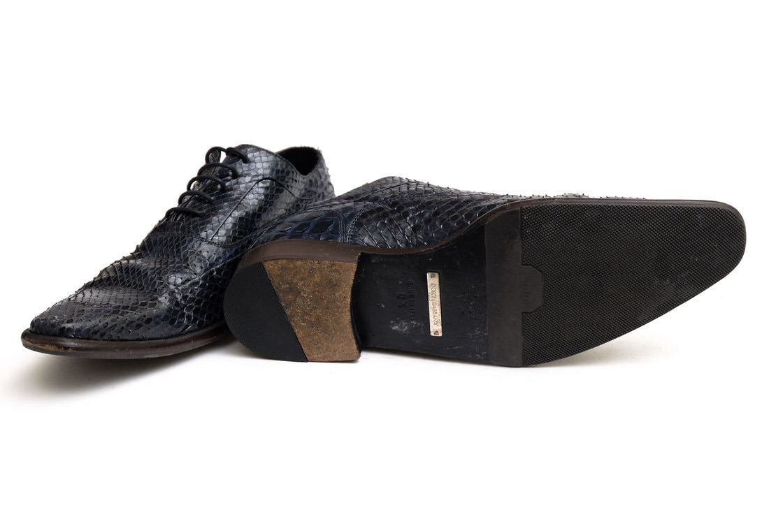 DOLCE&GABBANA ドルガバ ビジネスシューズ CA0673 2081 Uチップ UK6.5 イタリア製 メンズ パイソンレザー 革 s8304 ビジネスシューズ ドルガバ シューズ ラクマ ドレス⁄ビジネス 全サイズお問い合わせ下さい
