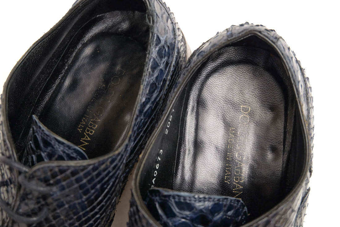 DOLCE&GABBANA ドルガバ ビジネスシューズ CA0673 2081 Uチップ UK6.5 イタリア製 メンズ パイソンレザー 革 s8304 ビジネスシューズ ドルガバ シューズ ラクマ ドレス⁄ビジネス 全サイズお問い合わせ下さい