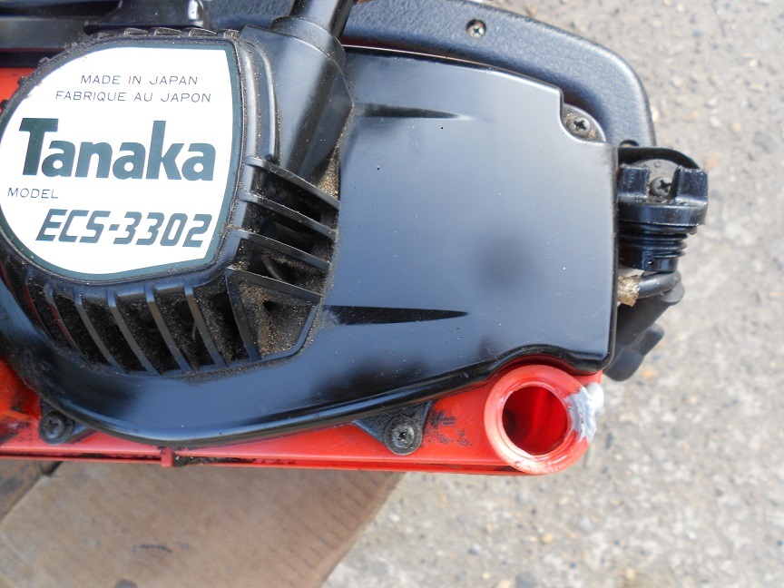 エンジン　チェンソー　タナカ　MODEL　ECS-３３０２　新品ソーチェン付き 訳アリ品