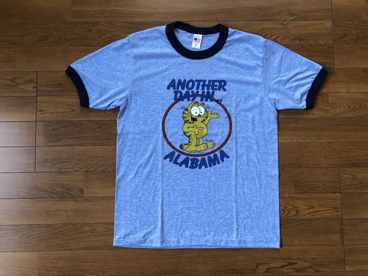 ガーフィールド ビンテージスタイル 霜降り リンガーtシャツ アメリカンコミック アニメ マンガ 映画 アラバマ Blue イラスト キャラクター 売買されたオークション情報 Yahooの商品情報をアーカイブ公開 オークファン Aucfan Com