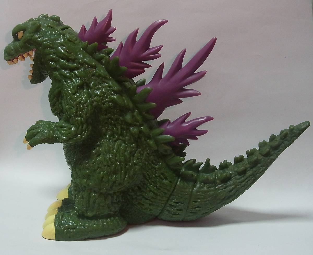 非売品 トヨタ カローラ ミレニアム ゴジラ ソフビ貯金箱 大型 体長 約