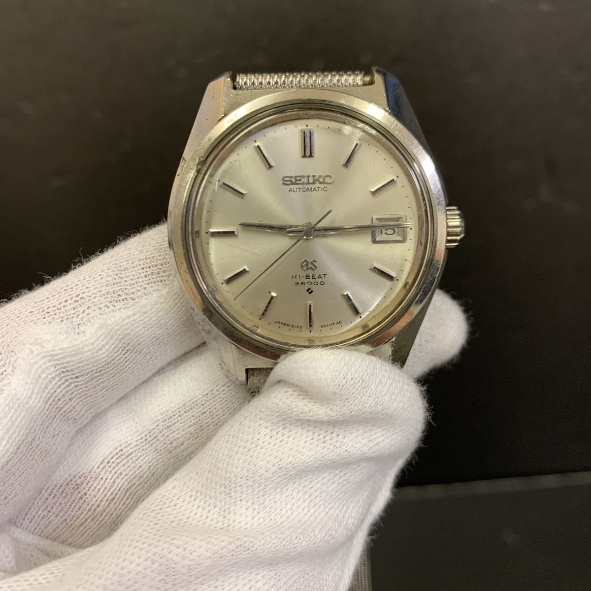  現状品/ /SEIKO/グランドセイコー 自動巻き HI-BEAT 36000 6145-8000 メダリオン 社外ベルト アンティーク//(グランドセイコー)｜売買されたオークション情報、yahooの商品情報をアーカイブ公開 - オー グランドセイコー