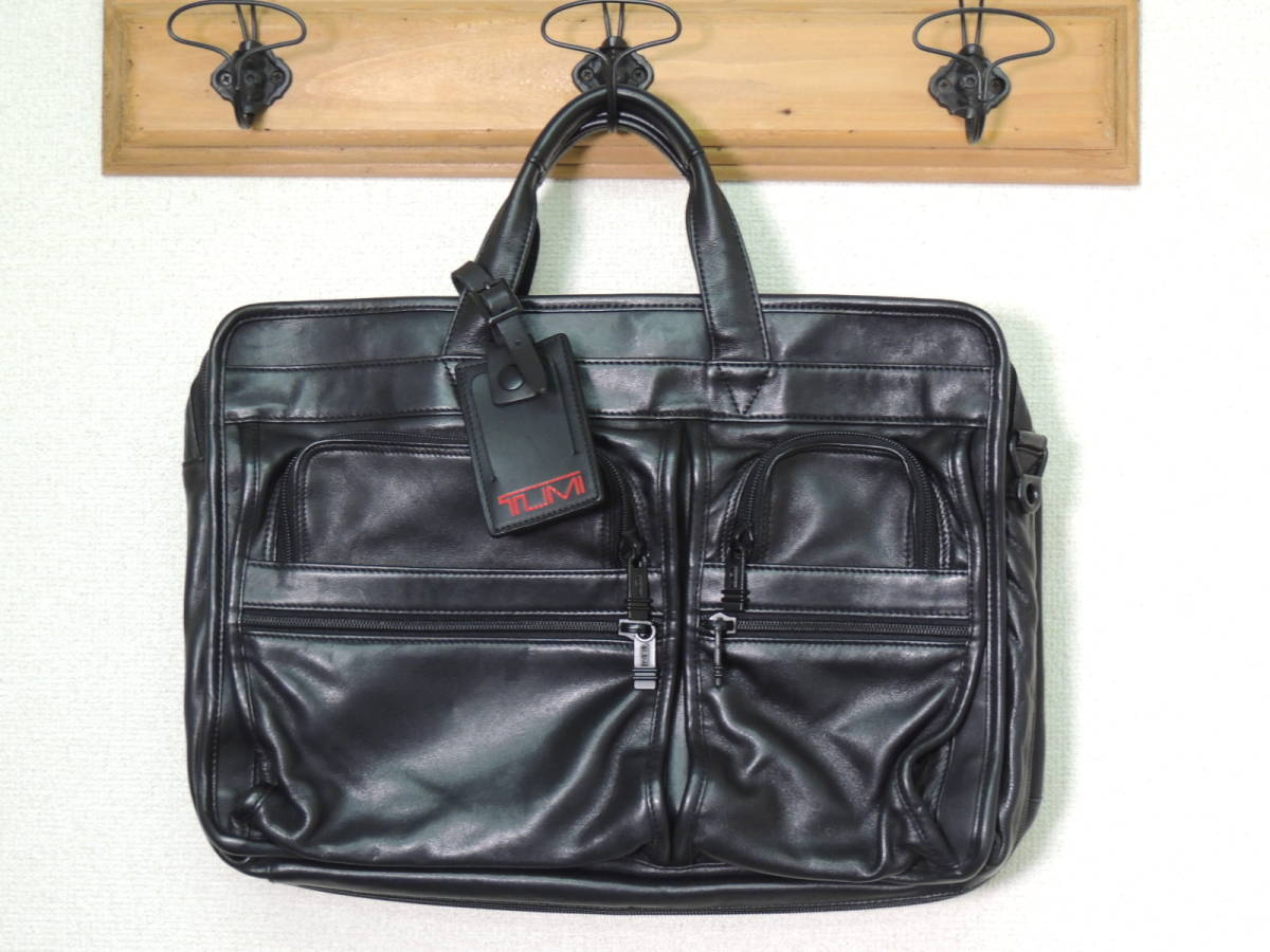 904D3 TUMI オールレザー 希少 ナパレザー 参考価格 ☆ 美品 トゥミ 