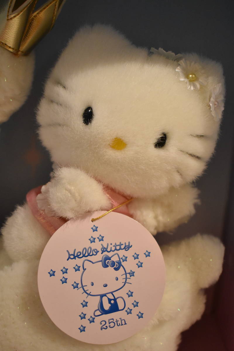ぬいぐるみ ハローキティ Lサイズ 25周年記念 スワン 25周年 キティ