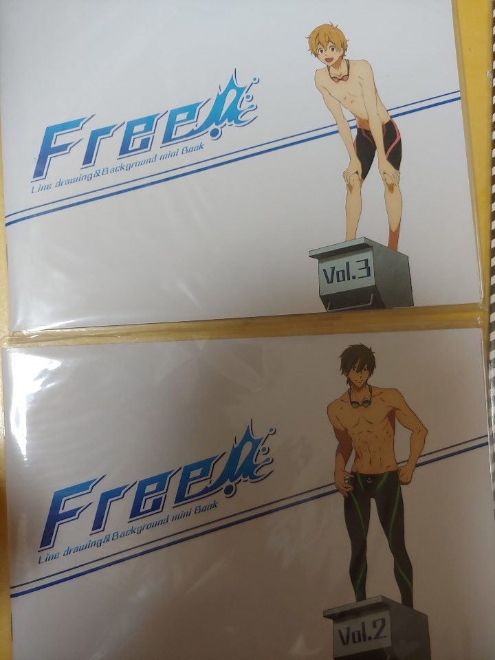 劇場版特典free!グッズ　ムービングスタンド　原画集　学生証 韓国限定　はるか　百太郎　愛一郎