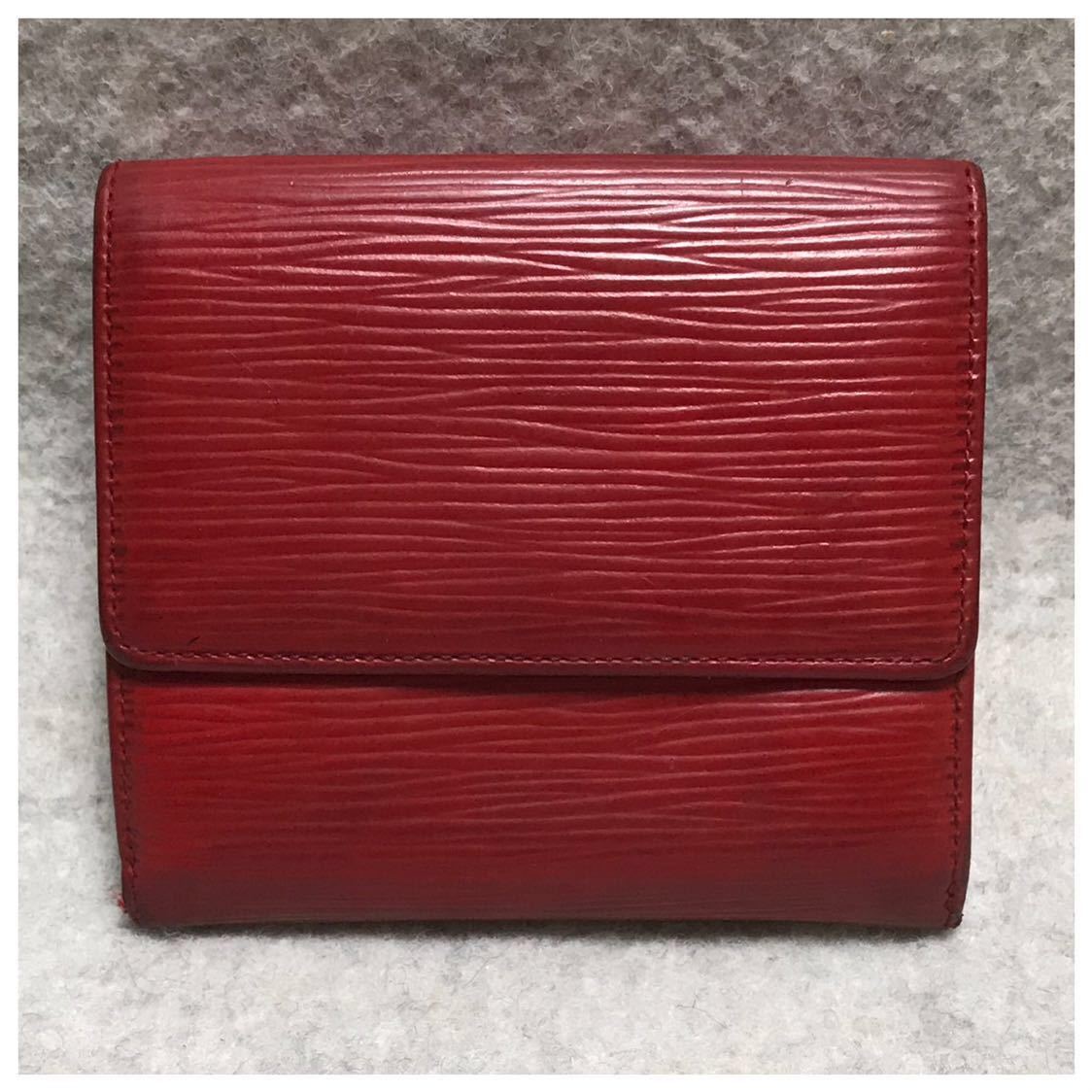 LOUIS VUITTON ルイヴィトン エピ レッド 三つ折り財布 【公式通販】