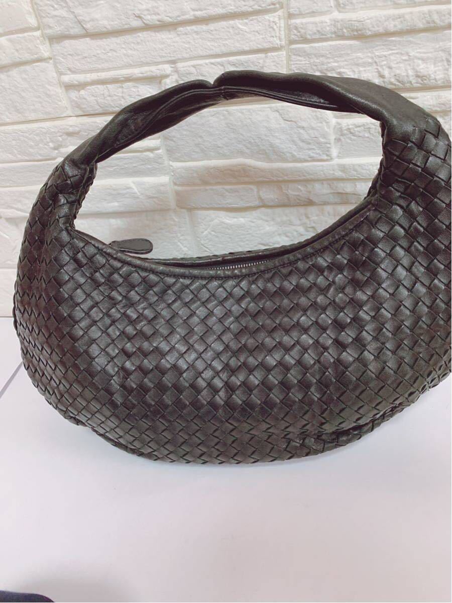 ◾️BOTTEGA VENETA（ボッテガ）良品 ⁄ボディバッグ⁄ ブラック 黒