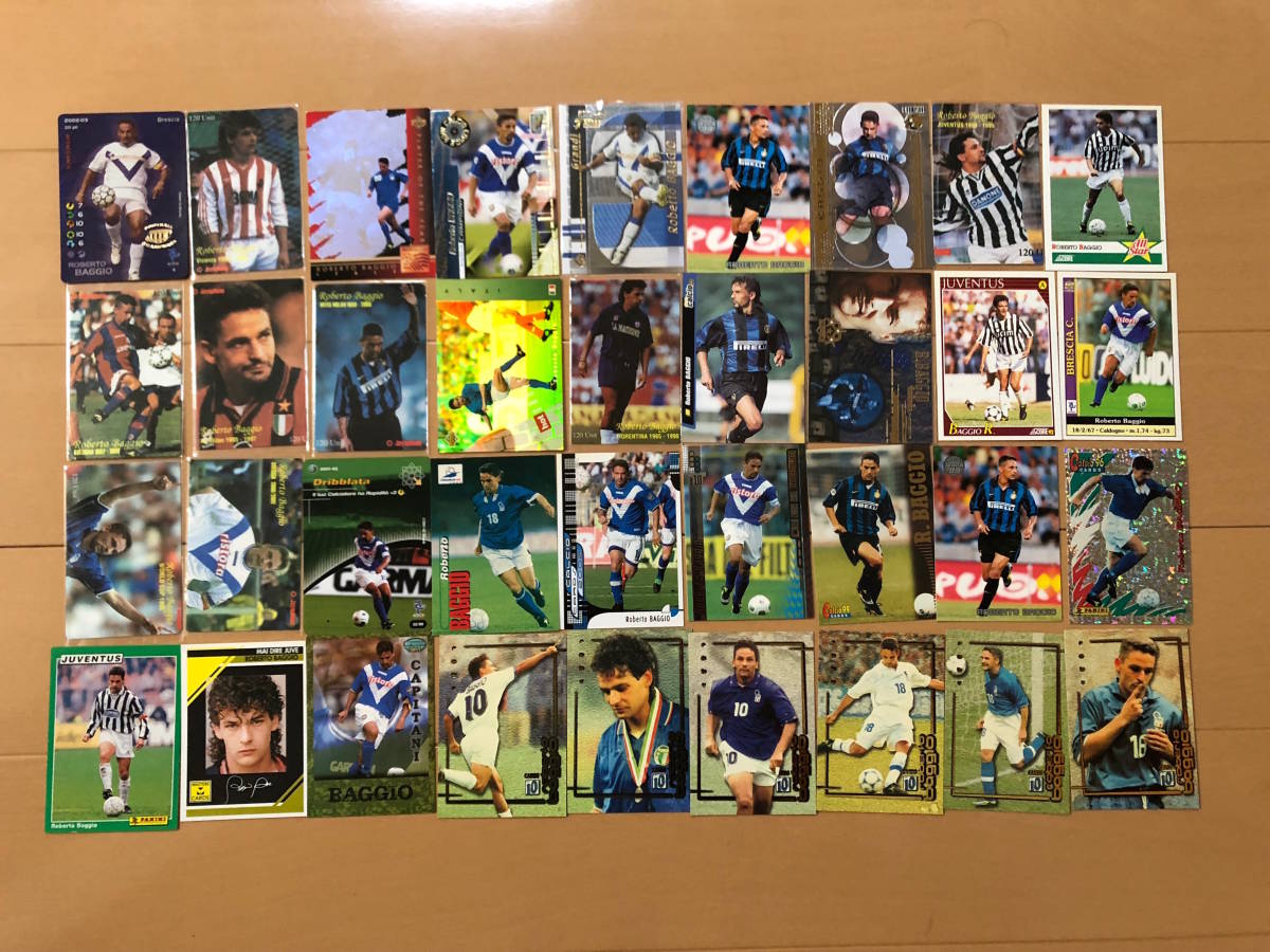 【人気SALE，新作】 ロベルト・バッジョ カード 36枚まとめ売り Roberto Baggio PANINI