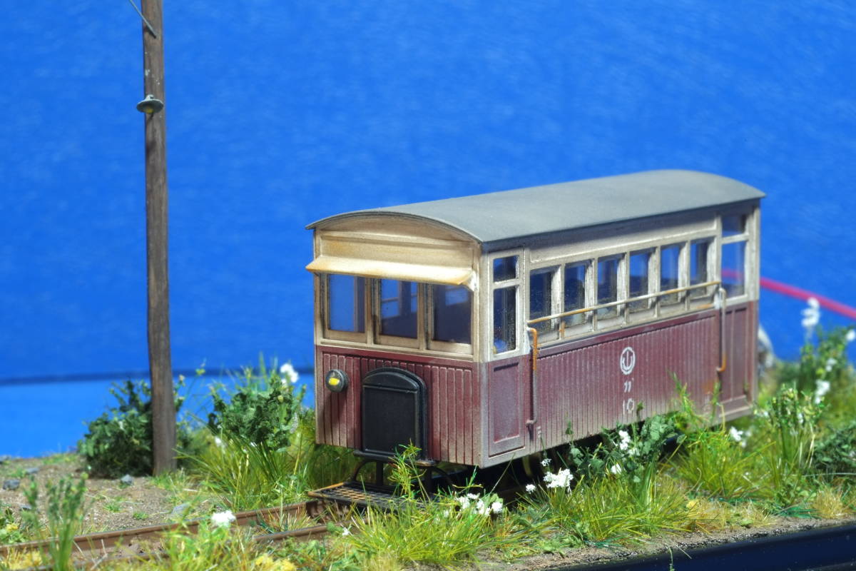 アルモデル製 1/87 HOナロー9mm 動力 ライト付 単端 (改)