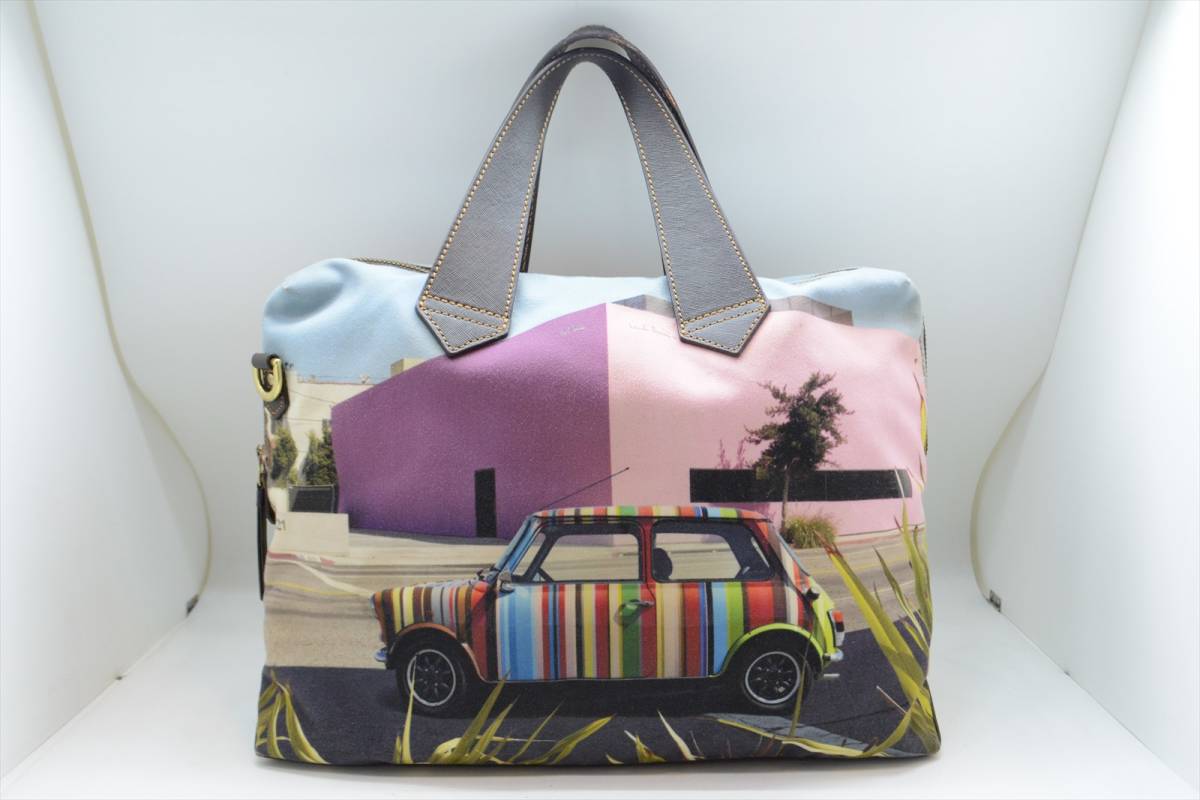 Paul Smith ポールスミス ミニクーパー 車柄 ハンドバッグ ブリーフ
