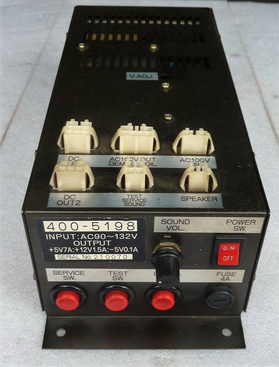 セガ　ニューアストロシティ電源　400-5198-01Yジャンク×6個 Yahoo!オークション SEGA セガ アストロシティ 電源 City Astro 電源