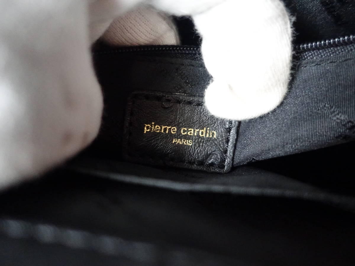 ☆美品☆pierre cardin ピエール・カルダン ケリー型 オーストリッチ 