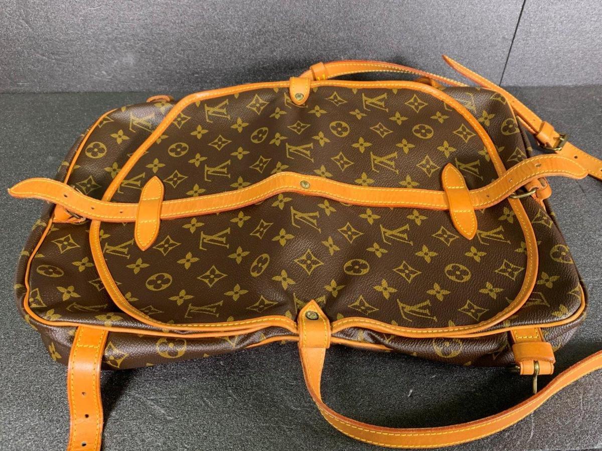 ショルダーバッグ VUITTON LOUIS ソミュール ルイヴィトン モノグラム ルイ・ヴィトン ソミュール30 BB ソミュール35 レディース ソミュール43 ブラウン M42254 (Vintage) M4225
